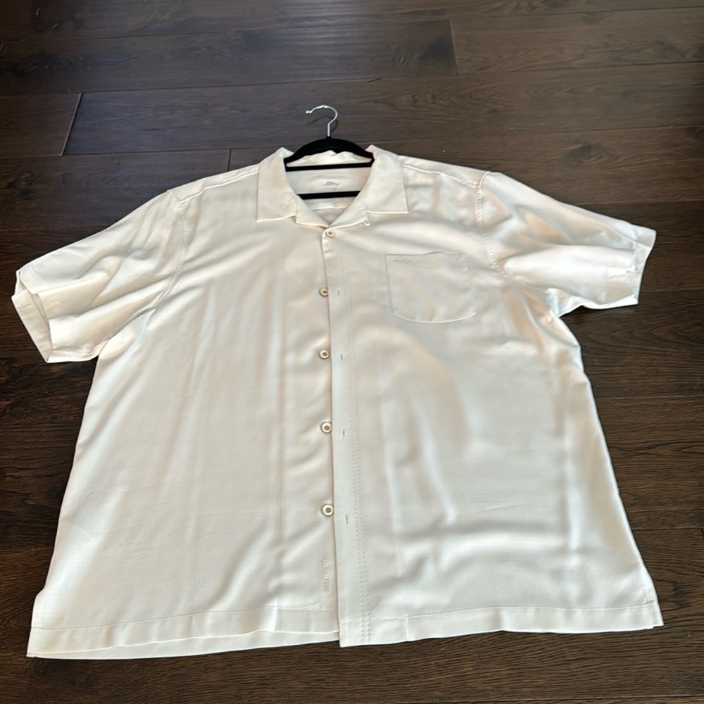 men’s white tommy bahama button down